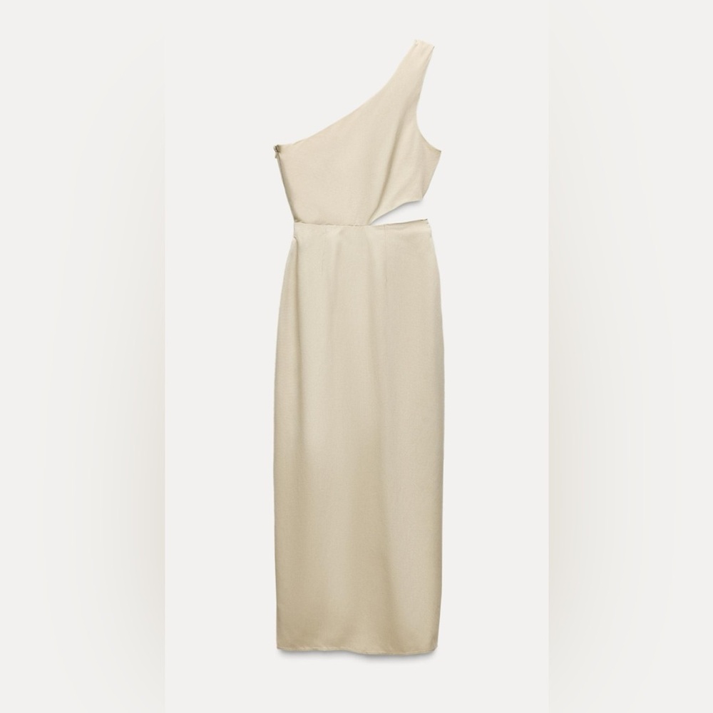 NWT ZARA CUT OUT MIDI DRESS - Picture 5 of 9
